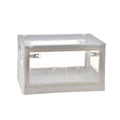 Foldable Camping Storage Box, 30 L with Front Doors - White