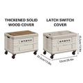 Foldable Camping Storage Box Car Boot Tent Organiser - Thickened Solid Wood Cover - view 4