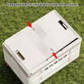 Foldable Camping Storage Box Car Boot Tent Organiser - Thickened Solid Wood Cover - view 5