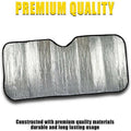 Foldable Car Windscreen Sun Shade - 130 x 60 cm, Silver - view 4