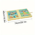 Foldable Cat Sleeping Mat - 74 x 48 x 5 cm, Plush Book Design - view 3
