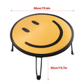 Foldable Children's Study Table with Yellow Smiley Face Top, Play Table - view 3