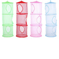 Foldable Clothes Drying Basket, Three Layers, 75 cm Tall - Red - view 3