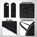 Foldable Clothes Dust Cover with Transparent Window for Suits and Dresses - Black - view 5