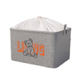 Foldable Clothes Storage Bag with Handles - Grey, Size L