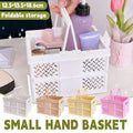 Foldable Desktop Storage Basket with Handles, 12.5 x 13.5 x 18.6 cm - White - view 2