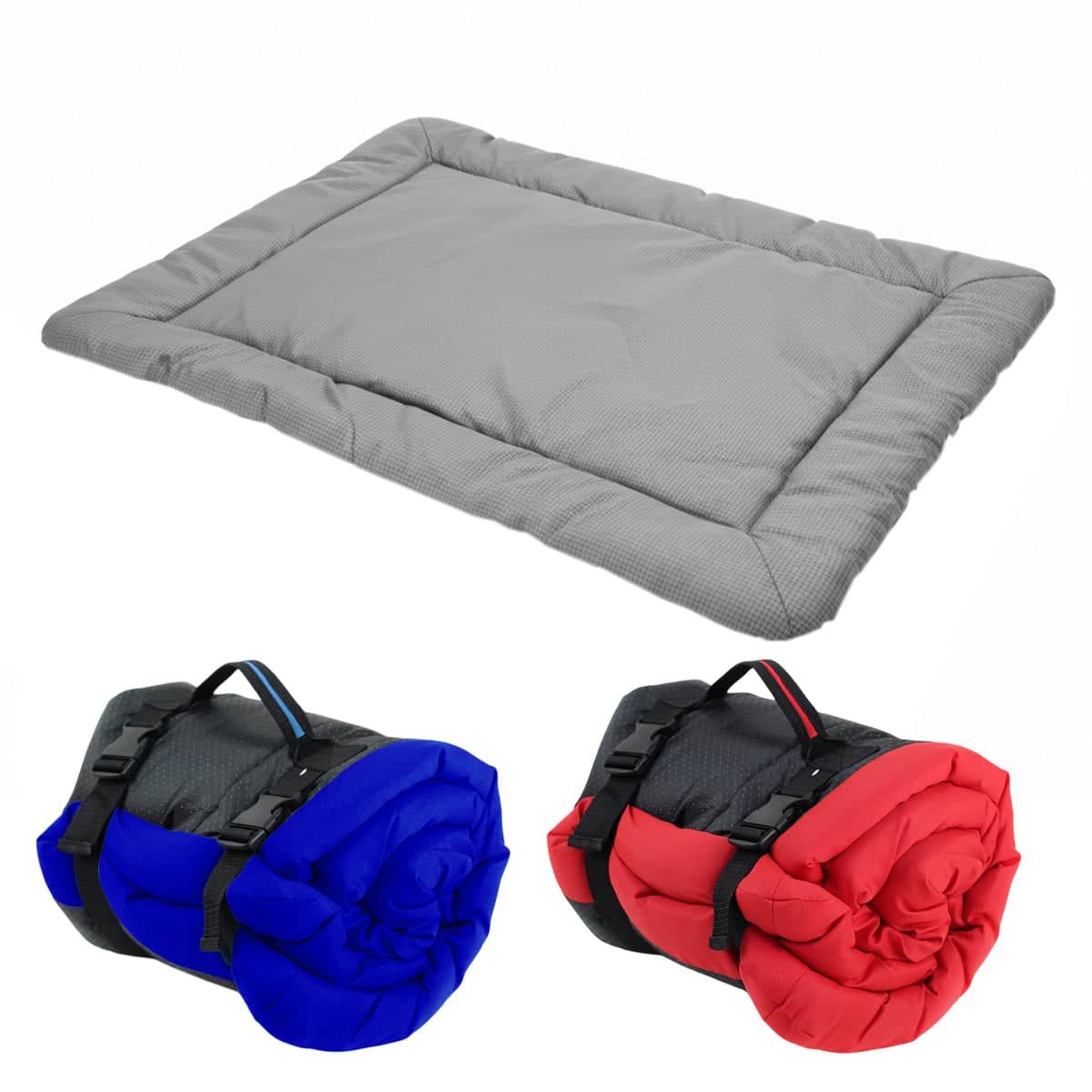 Foldable Dog Mat, Water Resistant Pet Bed - Red, 90 x 60cm - view 3