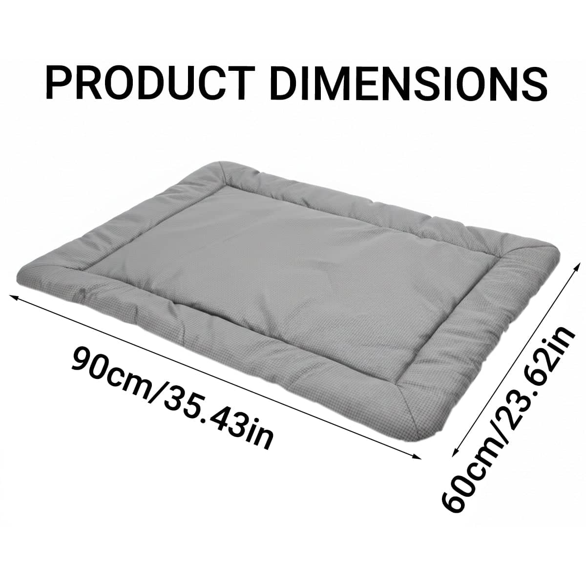 Foldable Dog Mat, Water Resistant Pet Bed - Red, 90 x 60cm - view 4