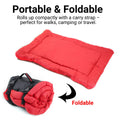 Foldable Dog Mat, Water Resistant Pet Bed - Red, 90 x 60cm - view 5