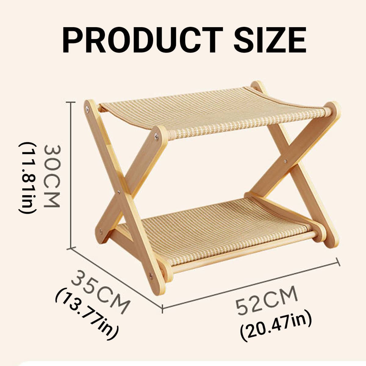 Foldable Double-Layer Sisal Cat Scratching Board for Indoor Cats - view 3