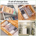 Foldable Drawer Organiser Divider - Grey with 6 Boxes (6 Grid Bra Box) - view 6
