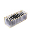 Foldable Drawer Organiser Divider - White with 11 Boxes (11 Grid Socks Box)