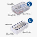 Foldable Dustproof Shoe Storage Box with Zip Lid - Small (30 x 40 x 15 cm) - view 2