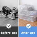 Foldable Dustproof Shoe Storage Box with Zip Lid - Small (30 x 40 x 15 cm) - view 3