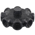 Foldable Eight-Hole Eel Cage Fish Trap, Lobster and Crab Catcher, Black - view 2