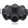 Foldable Eight-Hole Eel Cage Fish Trap, Lobster and Crab Catcher, Black - view 3