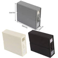 Foldable Fabric Storage Boxes with Handle, Set of 4 - Black - view 4