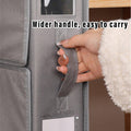 Foldable Fabric Storage Boxes with Handle, Set of 4 - Black - view 5