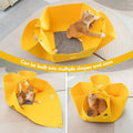 Foldable Felt Cat Nest Semi Enclosed Cat Tunnel and House Bed with Feather Toy - view 4