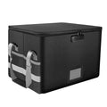 Foldable Fireproof Lockable File Box for Documents, Black, 39.5 x 30.5 x 26.5 cm - view 2