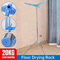 Foldable Floor Drying Rack for Coats and Hats, Triangle Base