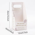 Foldable Flower Gift Boxes with Handle - Light Green, Pack of 30 - view 4