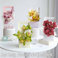 Foldable Flower Gift Boxes with Handle - Light Green, Pack of 30 - view 5