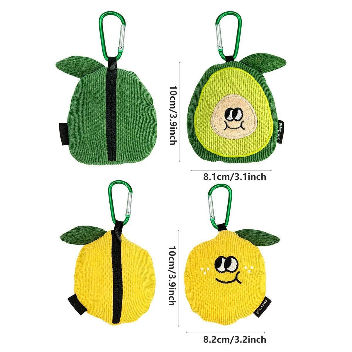 Foldable Fruit Shopping Tote Bag with Pendant - Lemon - view 4