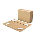 Foldable Gift Boxes with Flip Top Lid, Pack of 2 - Kraft Brown