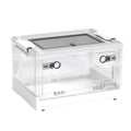 Foldable Hamster Breeding Box, Clear Small Pet Habitat with Mesh Top - view 2