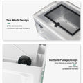 Foldable Hamster Breeding Box, Clear Small Pet Habitat with Mesh Top - view 5