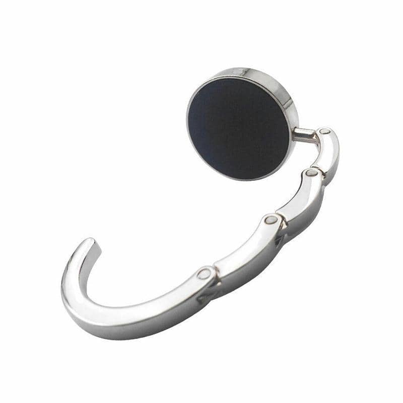 Foldable Handbag Hook with Crystal, 4.5 cm - Blue - view 4
