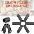 Foldable Heat Insulation Placemat Pad for Bowls and Cups, Black