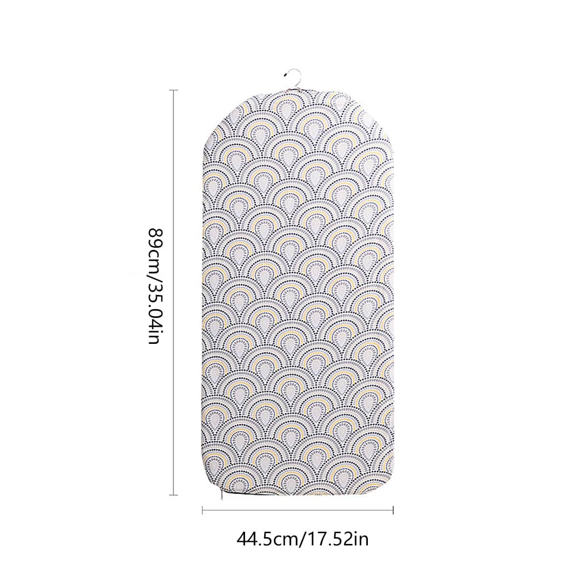 Foldable Heat Resistant Non-Slip Hanging Ironing Mat, 89 x 44.5 cm - Peacock Pattern - view 4