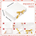 Foldable Holiday Party Gift Boxes Festive Packaging Box Set White - Pack of 20 - view 4