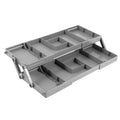 Foldable Jewellery Storage Organiser Box, Grey - Two Layer