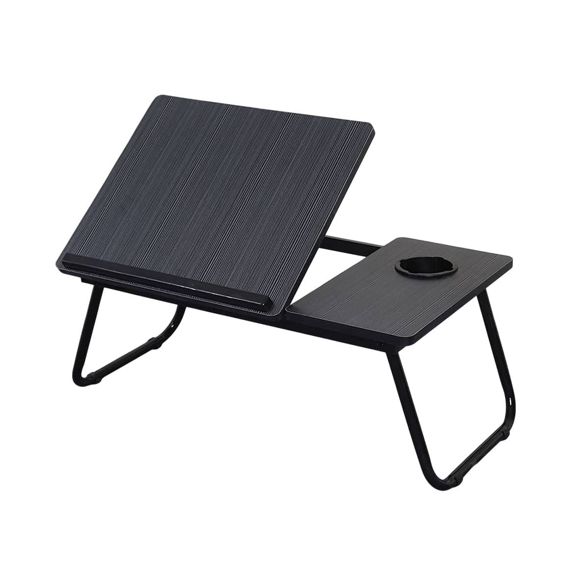 Foldable Laptop Bed Desk with Adjustable Tilt, Five Heights and Cup Holder - view 2