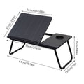 Foldable Laptop Bed Desk with Adjustable Tilt, Five Heights and Cup Holder - view 3