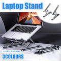 Foldable Laptop Stand with Adjustable Height, Aluminium - Silver - view 2