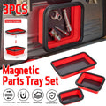 Foldable Magnetic Parts Tray Set, Silicone, Set of 3