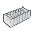 Foldable Mesh Drawer Organiser, 7 Grids - Grey