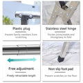 Foldable Metal Drying Rack Sturdy and Stable for Indoor and Outdoor Balcony Use - view 5
