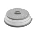 Foldable Microwave Food Cover Splash Guard with Steam Vents - Grey