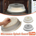 Foldable Microwave Food Cover Splash Guard with Steam Vents - White - view 2