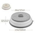 Foldable Microwave Food Cover Splash Guard with Steam Vents - White - view 4