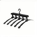 Foldable Multi Function Clothes Hanger Space Saving Non Slip for Coats and Shirts - Black