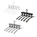 Foldable Multi Function Clothes Hanger Space Saving Non Slip for Coats and Shirts - Black - view 3