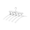 Foldable Multi Function Clothes Hanger Space Saving Non Slip for Coats and Shirts - White