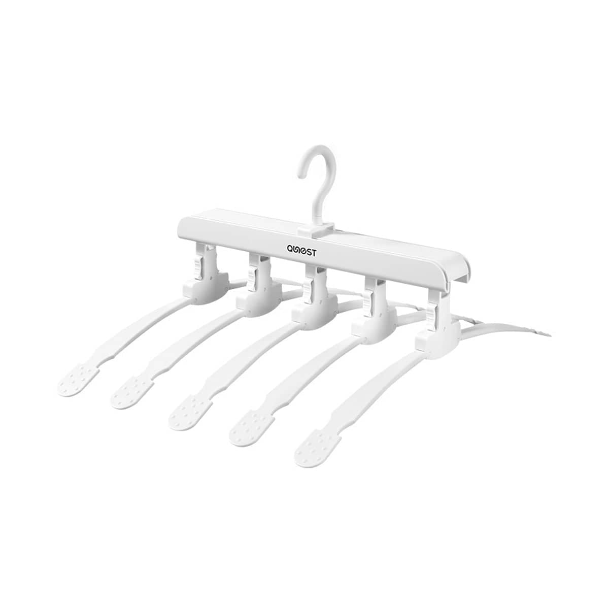 Foldable Multi Function Clothes Hanger Space Saving Non Slip for Coats and Shirts - White