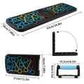 Foldable Multi-Function Push-Up Board with Resistance Bands - Black - view 3